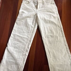 Edikted Off-White Denim Pants